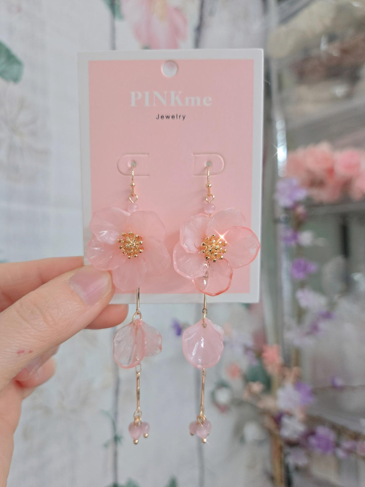 Dainty Flower Drop Earrings
