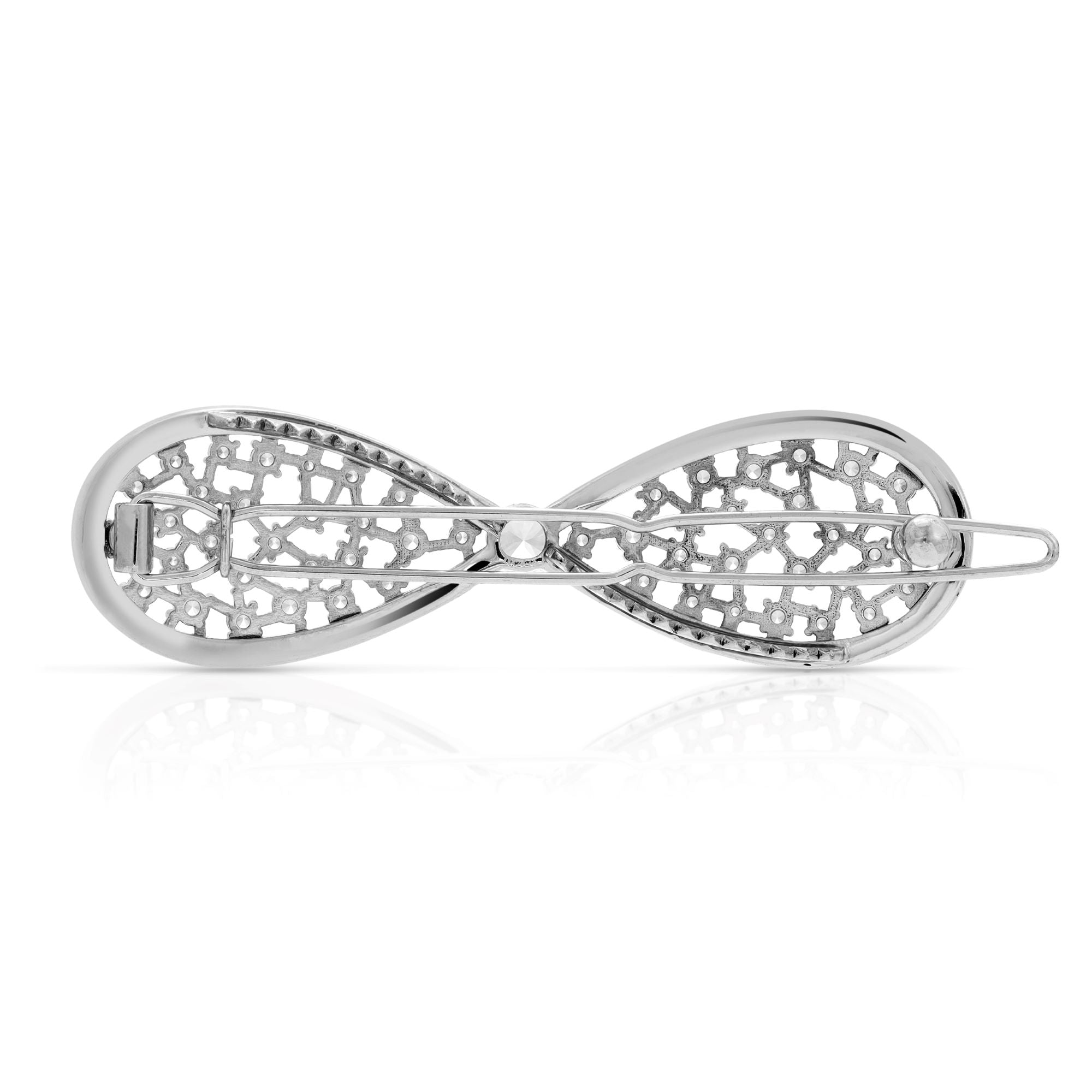 SSA2100116-Cubic Zirconia Stone Brass Metal