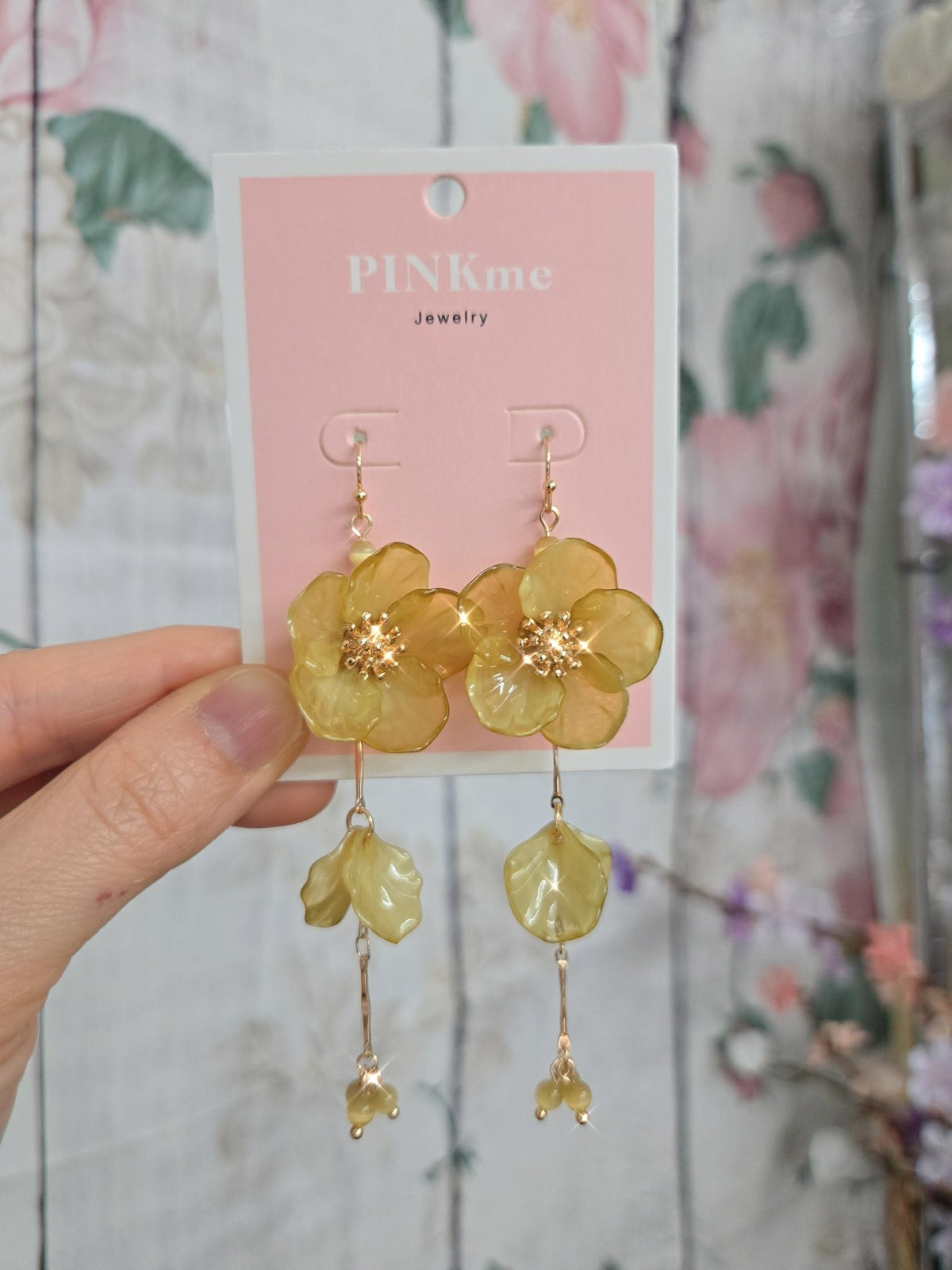 Dainty Flower Drop Earrings