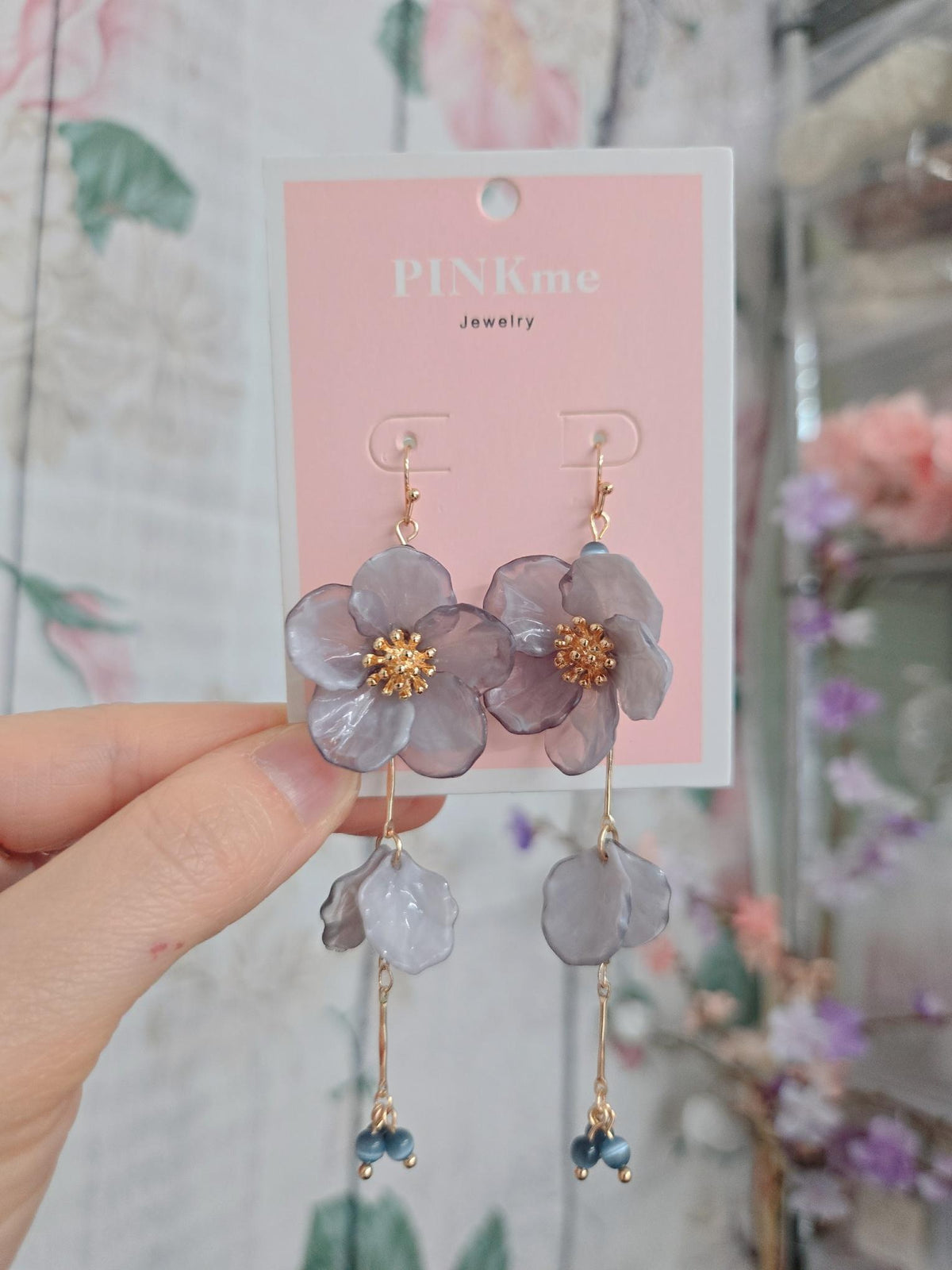 Dainty Flower Drop Earrings