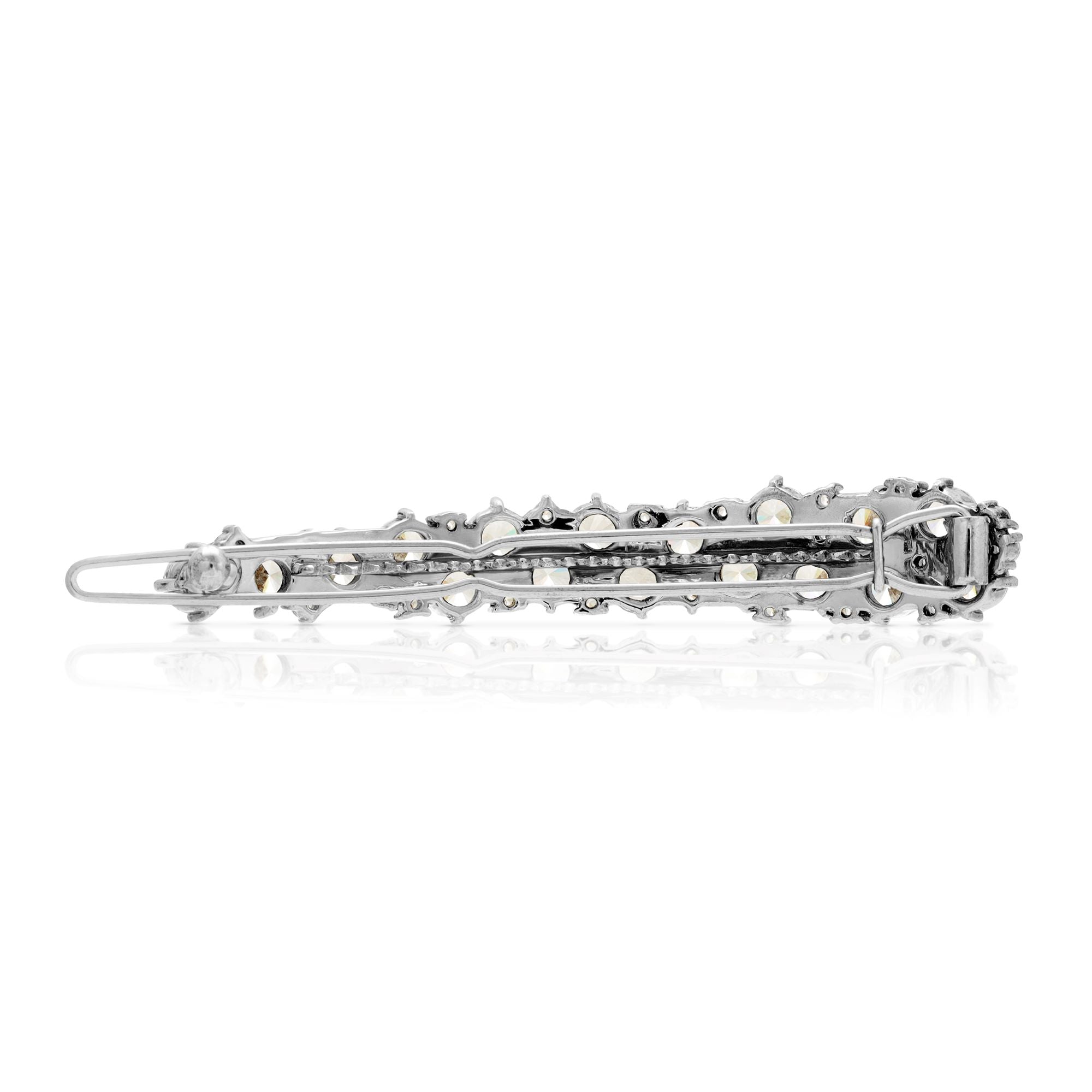 SSA2100112-Cubic Zirconia Stone Brass Metal
