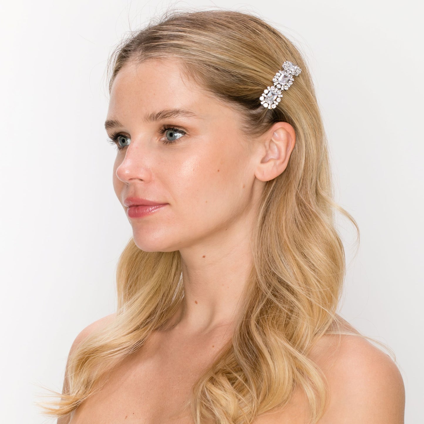 SSA2100153-Cubic Zirconia Stone Brass Metal