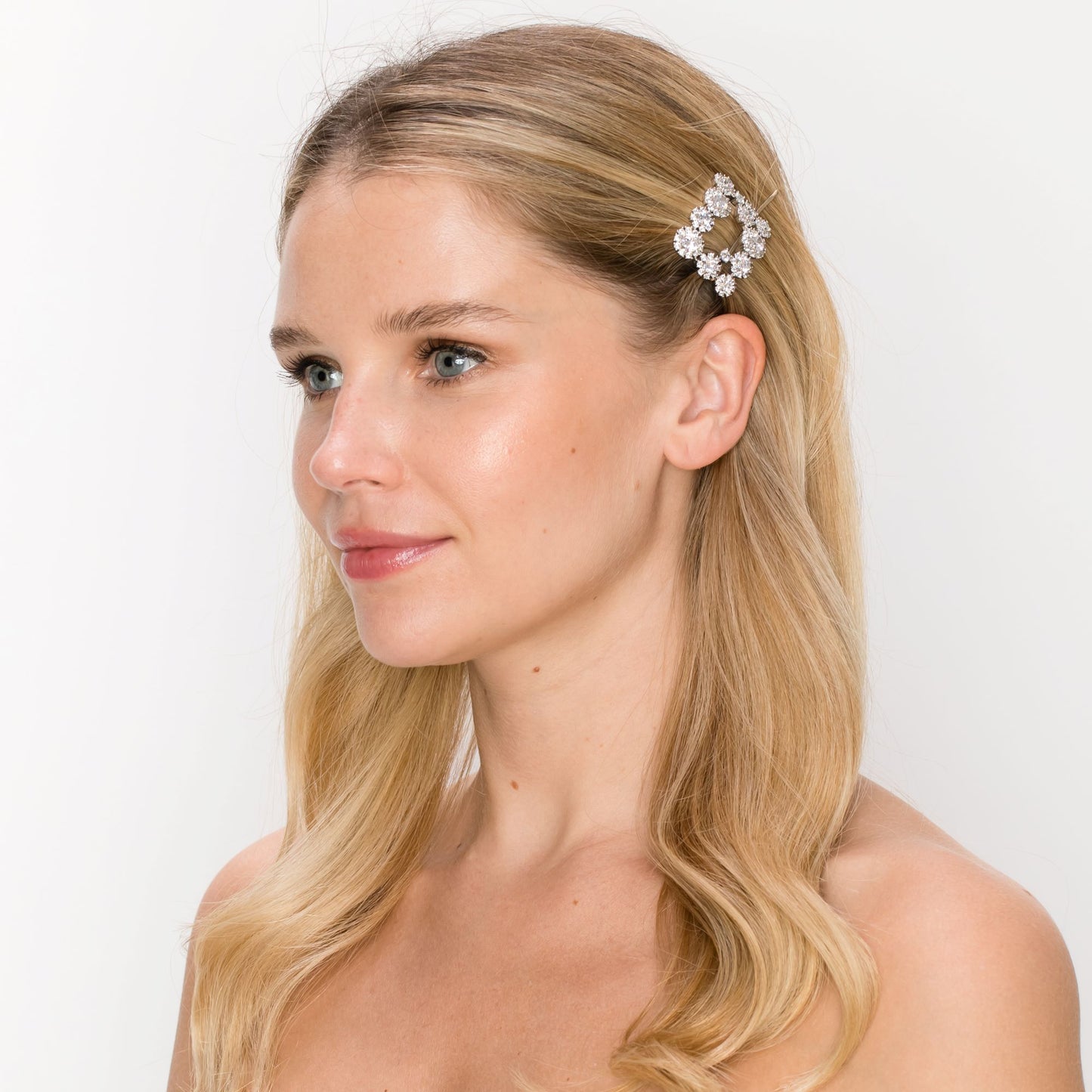 SSA210043-Cubic Zirconia Stone Brass Metal