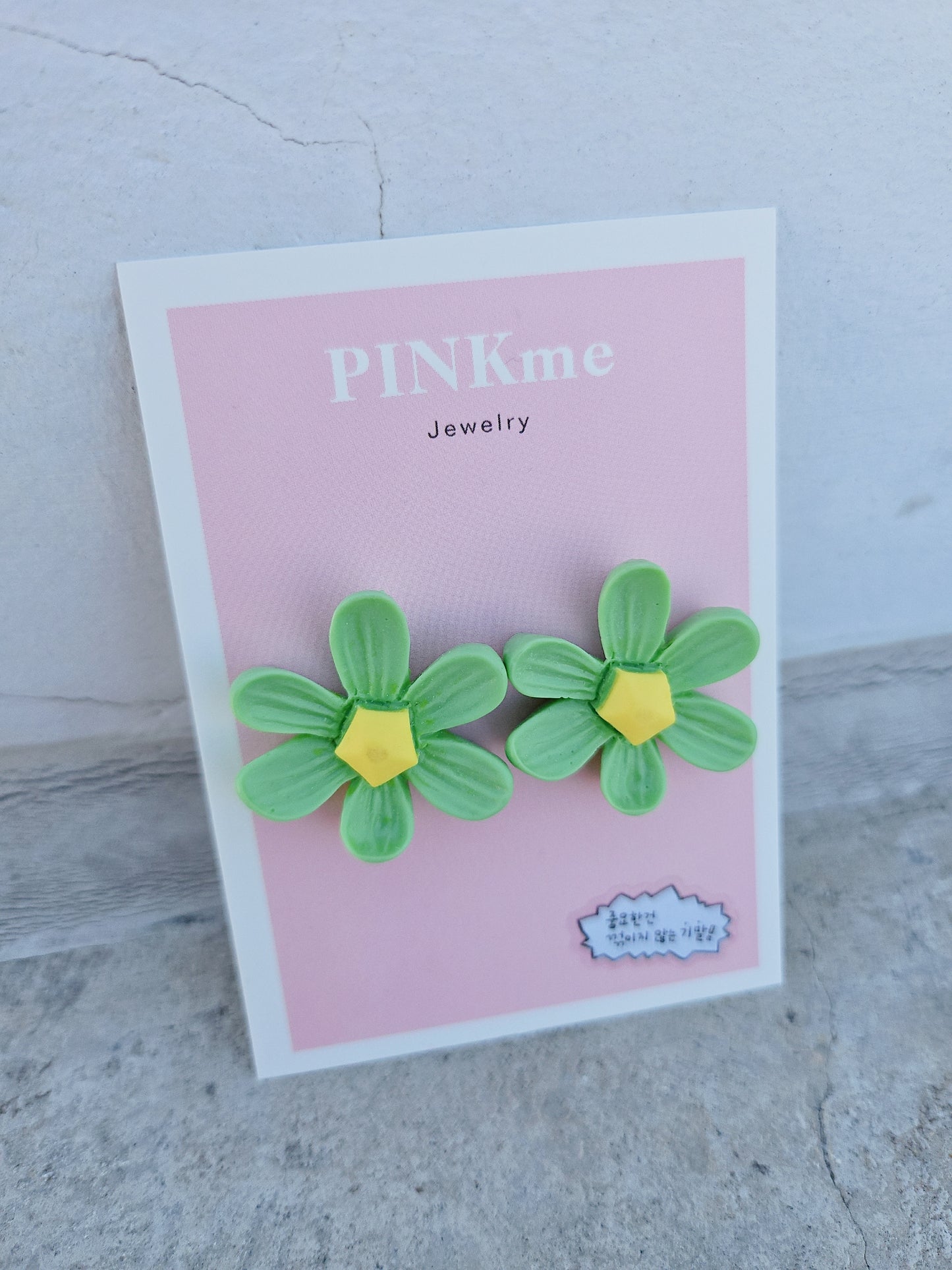 Flower 2 Tone Stud Earring - Cute and Lovely Style