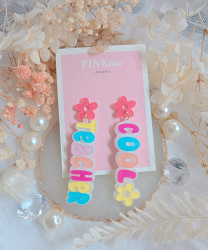 Teacher Cool Multi Color Drop Earring