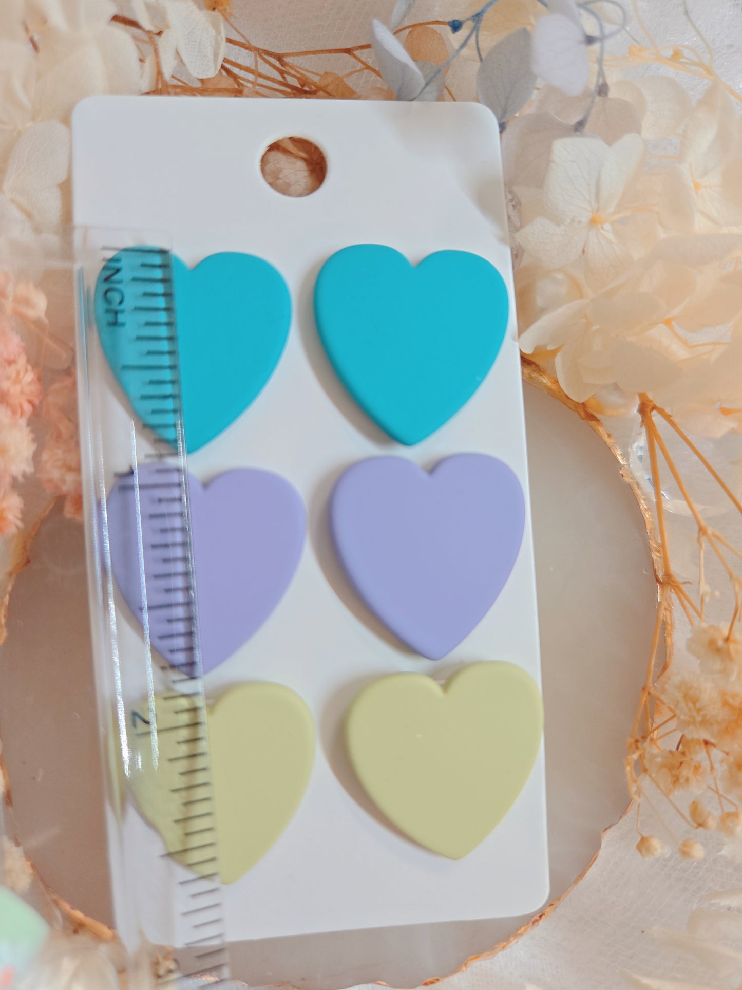 3 Set Heart Stud Earring