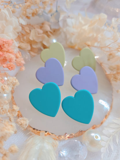 3 Set Heart Stud Earring