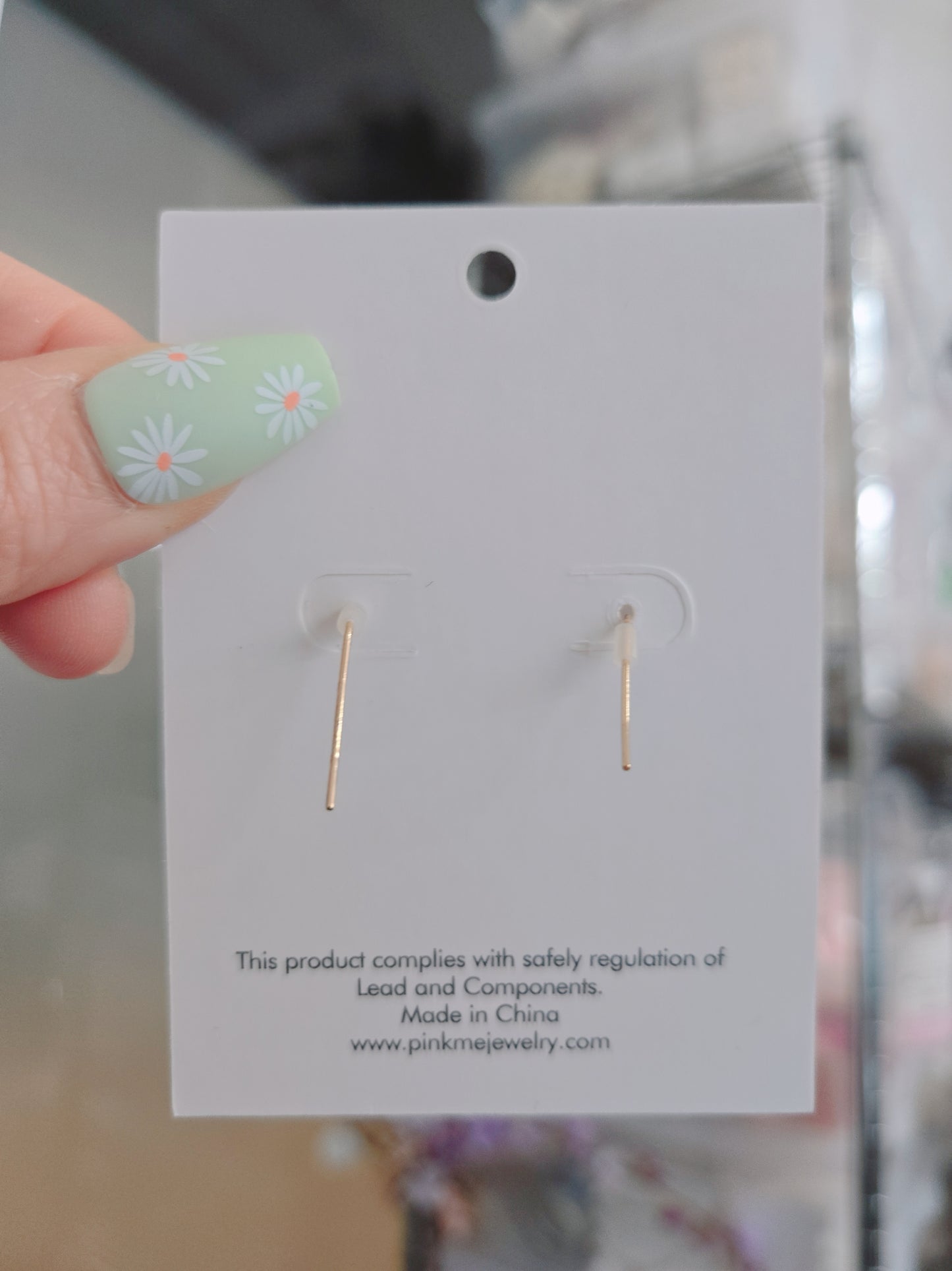 Yellow Flower with Gold Dangle Earring