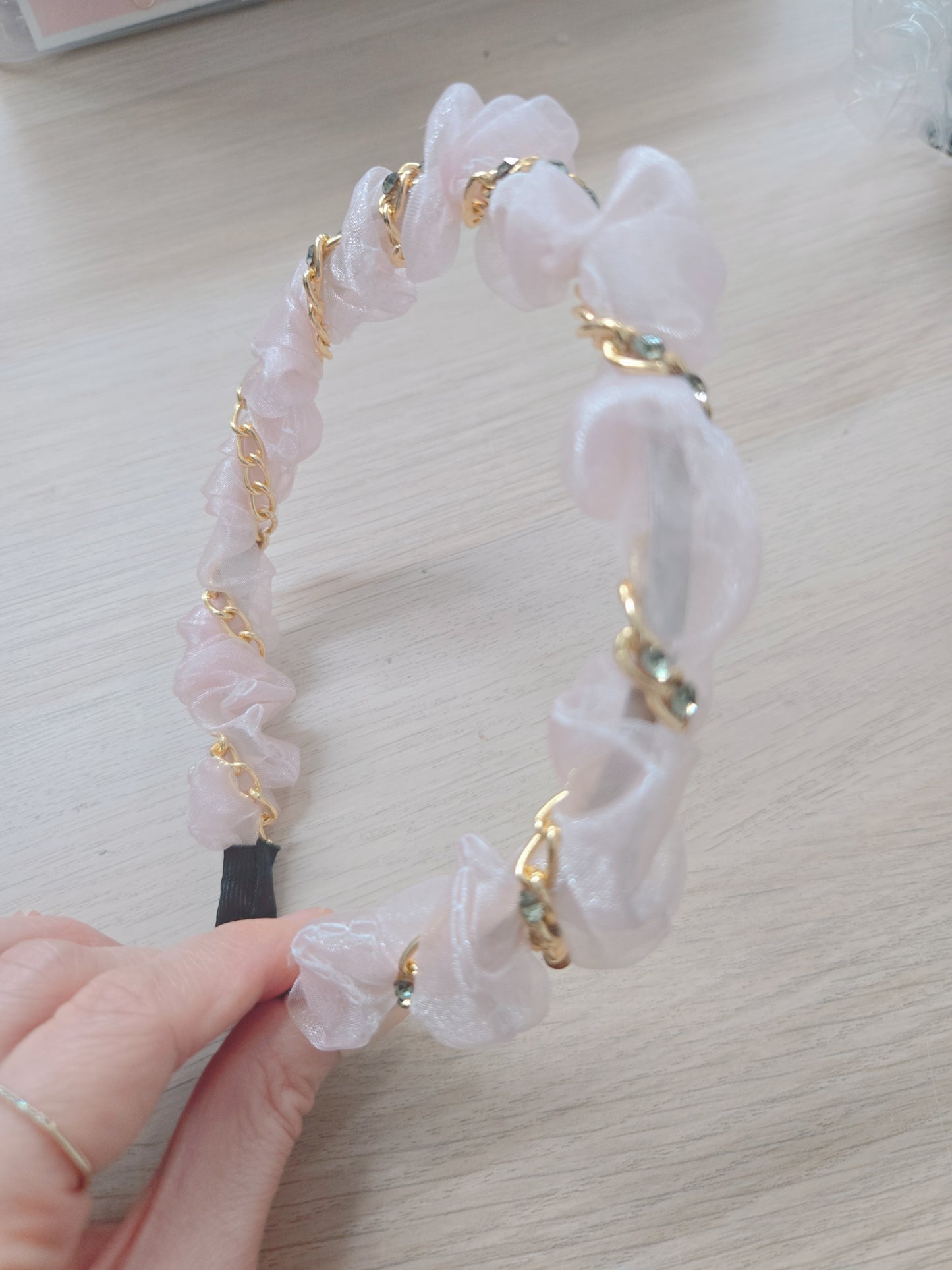 1 Pink Chain Princess Hairband