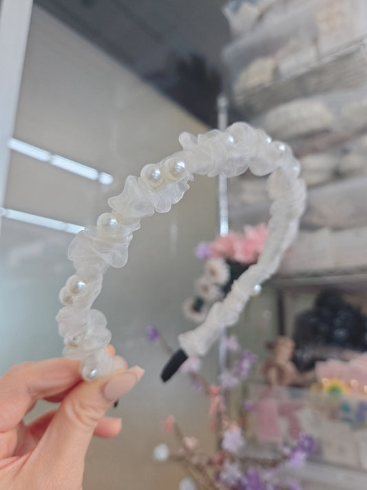 1 White Pearl Wedding Style Princess