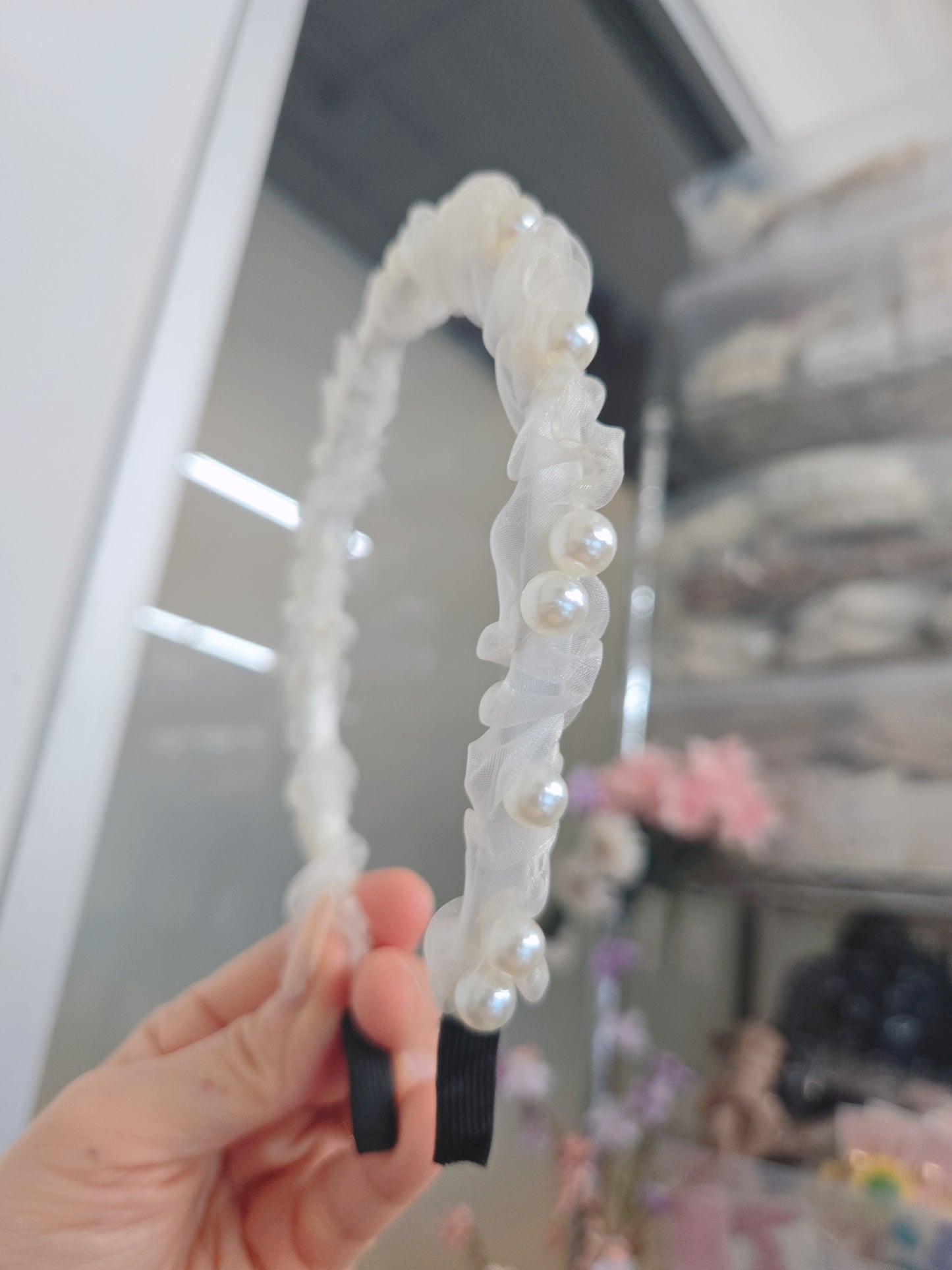 1 White Pearl Wedding Style Princess