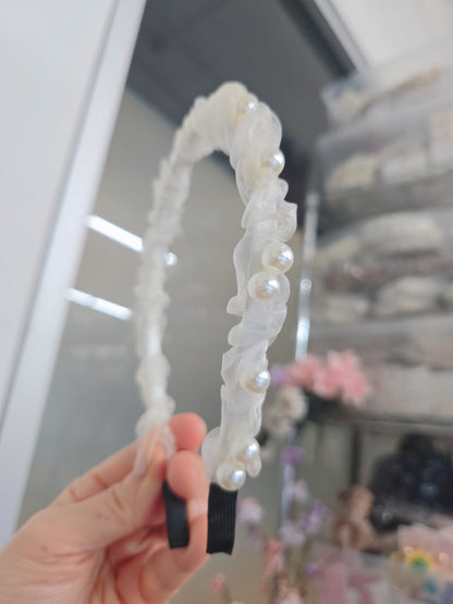 1 White Pearl Wedding Style Princess