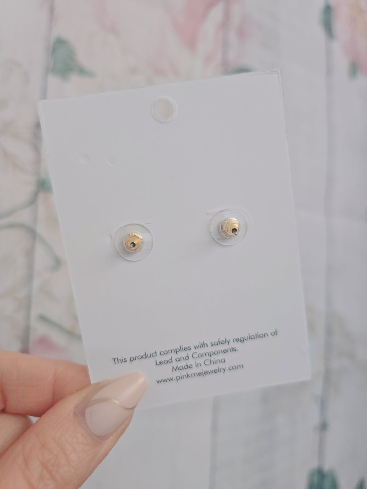 Flower cute Bling Stone Stud Earring