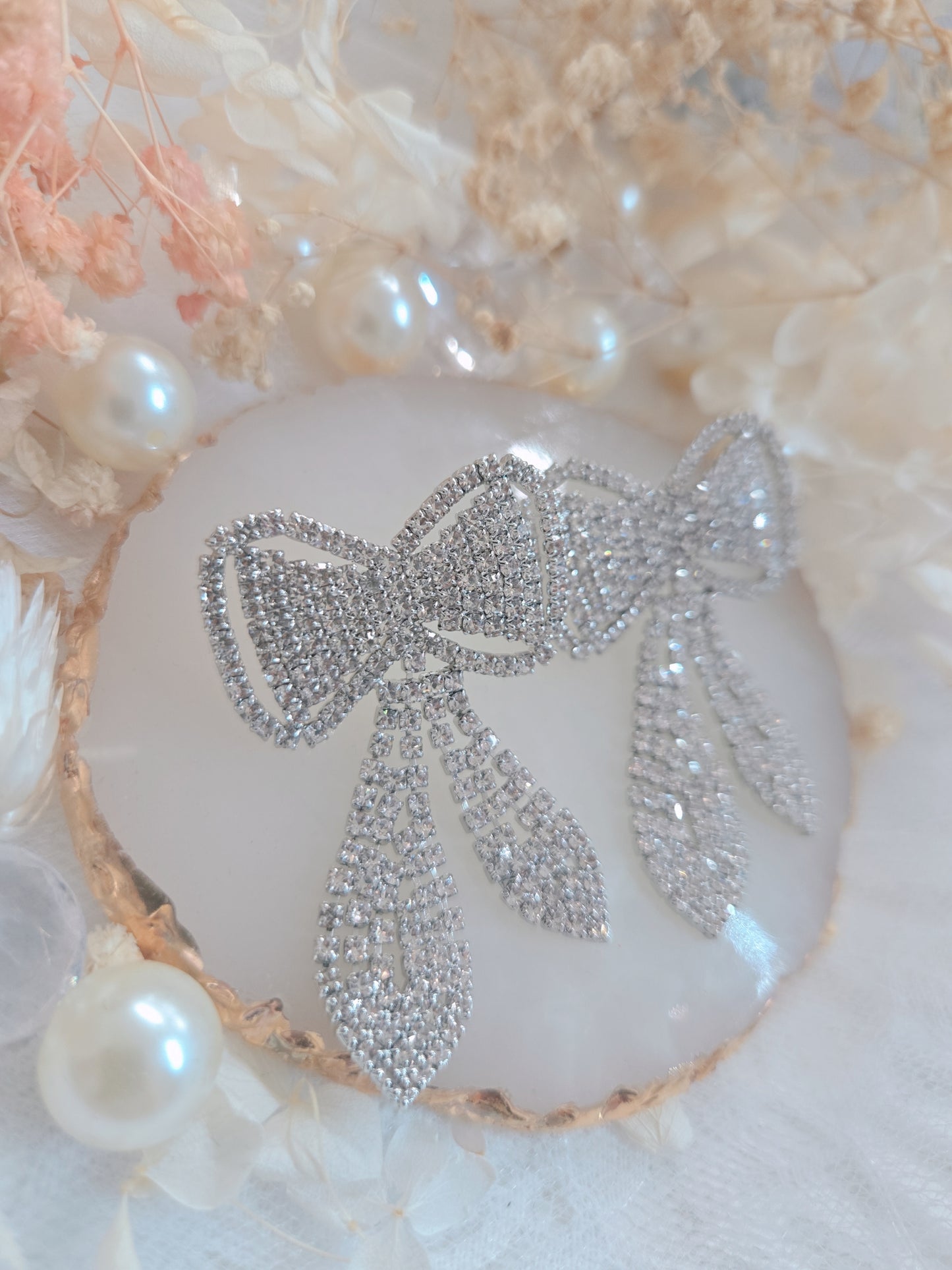 Ribbon Bling Bling Drop Earring