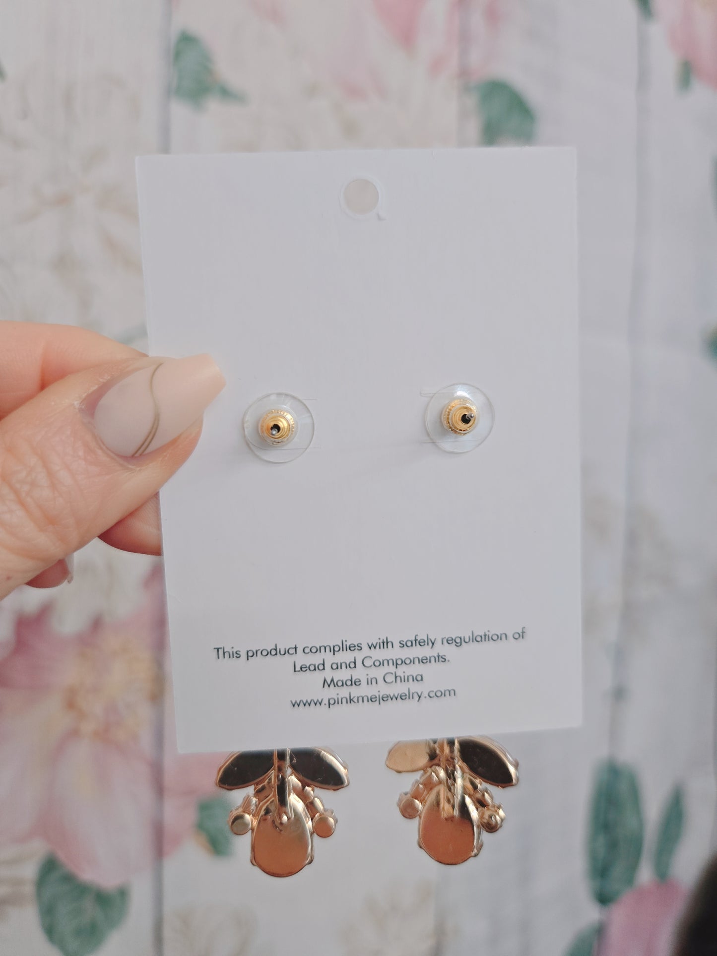 Pink Stone Bling 2.75" Drop Earrings