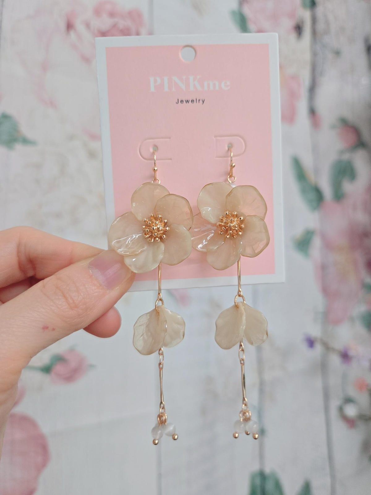 Dainty Flower Drop Earrings