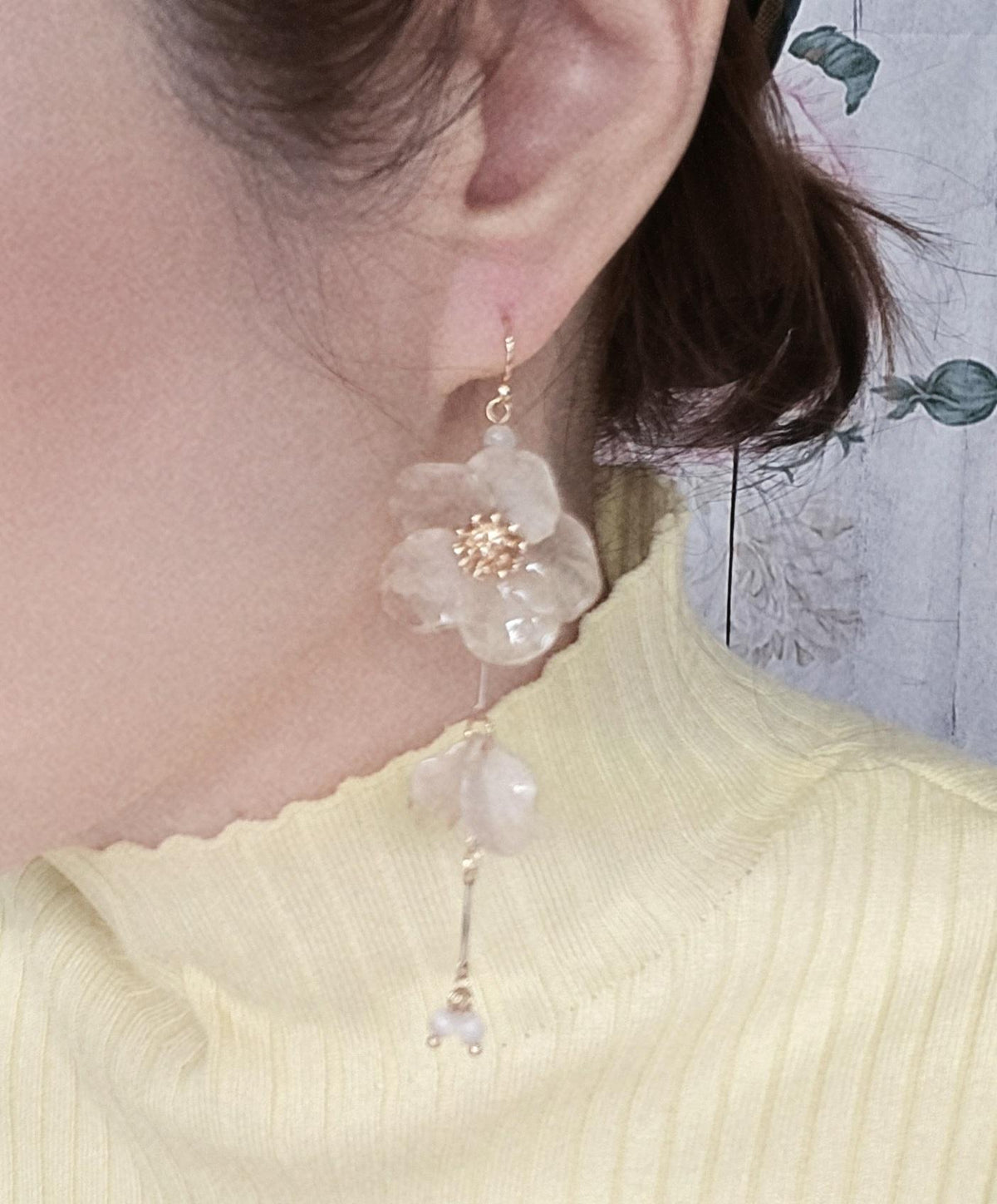 Dainty Flower Drop Earrings